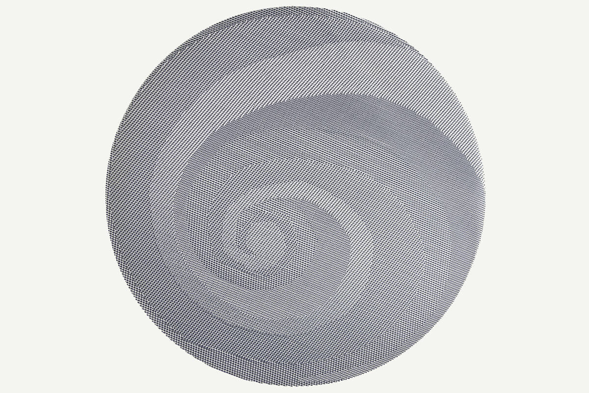 Round textilene placemat